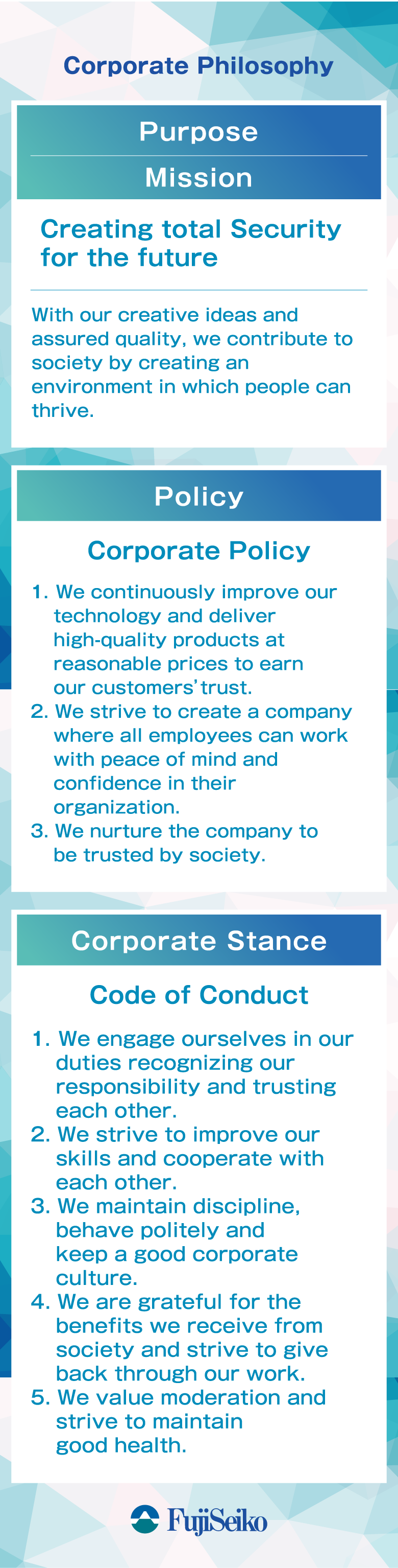 Corporate Philosophy